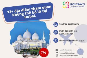 [BẬT MÍ] 13+ địa điểm tham quan không thể bỏ lỡ tại Dubai.
