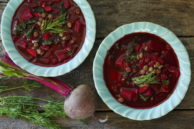 Soup củ cải đỏ Ẩm thực Nga, chạm đến trái tim người thưởng thức