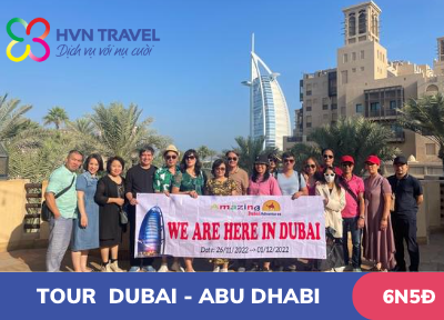 TOUR DU LỊCH DUBAI – SAFARI – ABUDHABI 6 NGÀY 5 ĐÊM  BAY EMIRATES 5 SAO